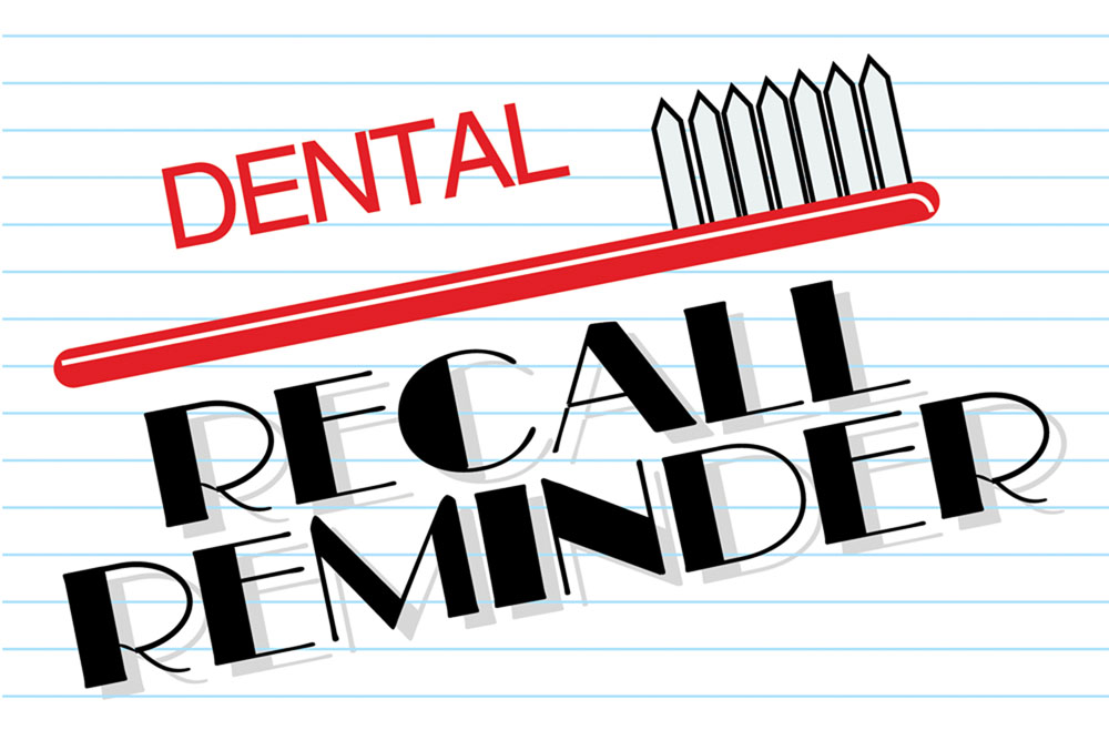Health Care and Dental Recall Card